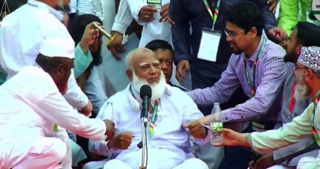 অসুস্থ হয়ে পড়ায় বসেই বক্তব্য দিলেন জামায়াত আমির